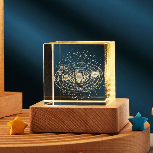 Lámpara de Proyección de Cristal 3D