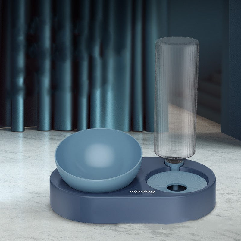 Comedero Doble de Lujo con Dispensador Automático e Inclinación Ajustable