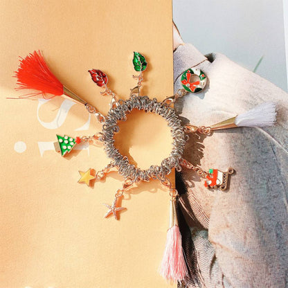 Set de Pulsera y Dijes Navideños niña