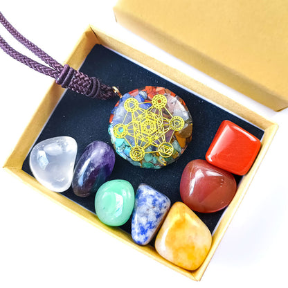 Colgante de Ágata de Cristal Natural Pulido