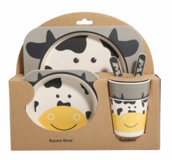 Set de Vajilla Infantil de Bambú