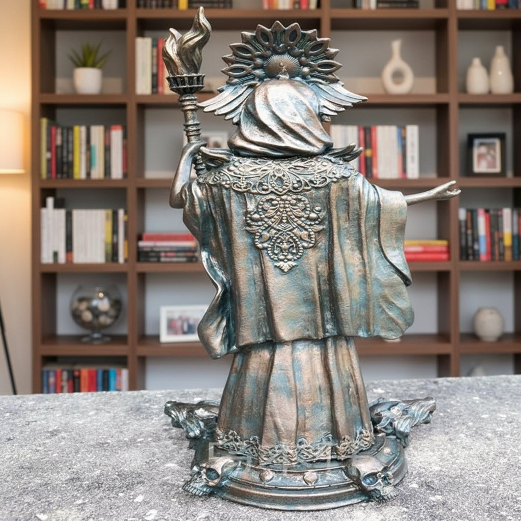 Figura Diosa/Bruja con antorcha